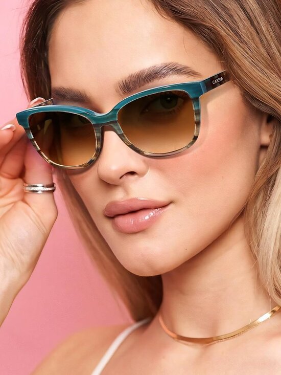 Elegant Cat-Eye Acetate Polarized Sunglasses with UV Protection main image 7